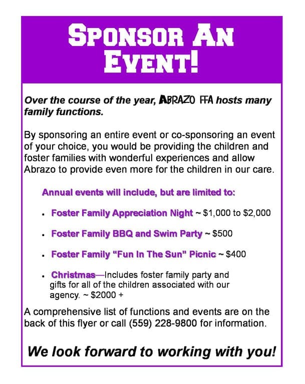 sponsor an event